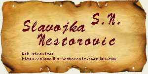 Slavojka Nestorović vizit kartica